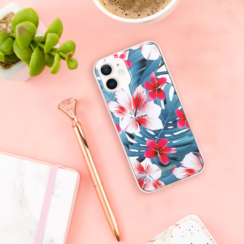Crong Flower Case – „iPhone 12“ / „iPhone 12 Pro“ dėklas (3 raštas)