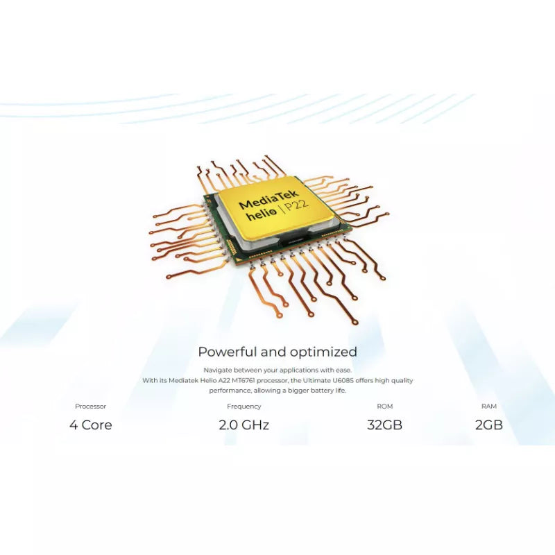Energizer Ultimate U608S – išmanusis telefonas 2 GB RAM 32 GB 6,08 colio 4G Dual Sim ES (juodas)