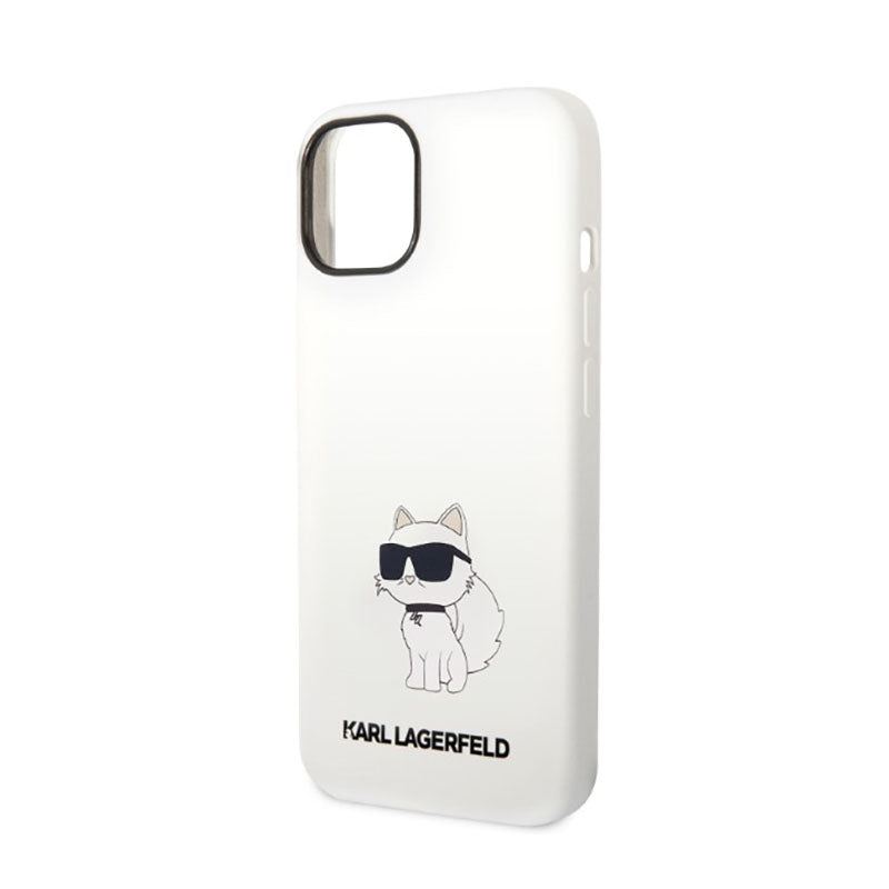 Karl Lagerfeld Silicone NFT Choupette – Dėklas, skirtas iPhone 14 Plus (baltas)