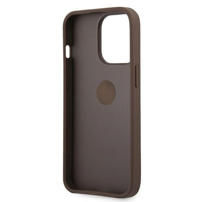 Guess 4G Ring Case – dėklas, skirtas „iPhone 13 Pro“ (ruda)