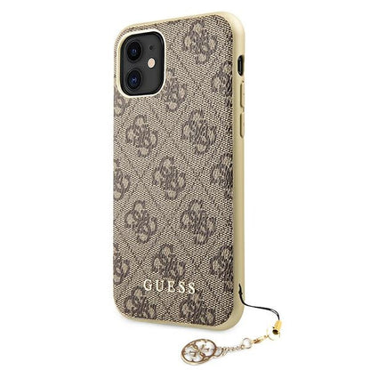 Guess 4G Charms kolekcija – dėklas, skirtas „iPhone 11“ (rudas)