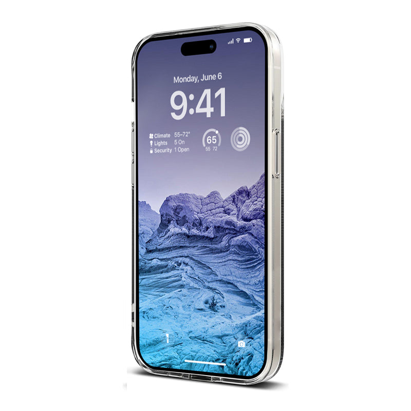 Crong Crystal Slim Cover – dėklas, skirtas „iPhone 15 Plus“ (skaidrus)