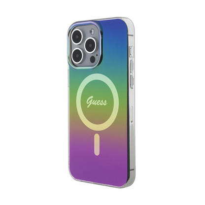 Guess IML Iridescent MagSafe – „iPhone 15 Max“ dėklas (spalva)
