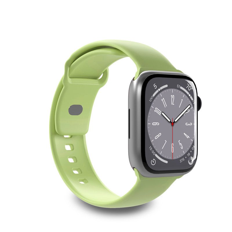 PURO ICON – elastinis dirželis, skirtas Apple Watch 44/45/46/49 mm (S/M & M/L) (Matcha žalia)