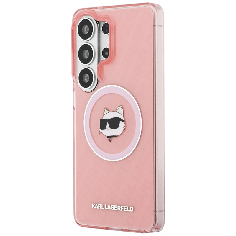 Karl Lagerfeld IML kartotoji Choupette MagSafe - Samsung Galaxy S26 Ultra dėklas (rožinis)