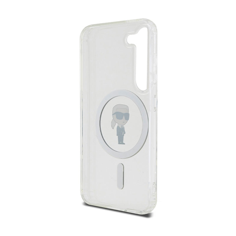 Karl Lagerfeld IML Ikonik MagSafe – dėklas, skirtas „Samsung Galaxy S23“ („skaidrus“)