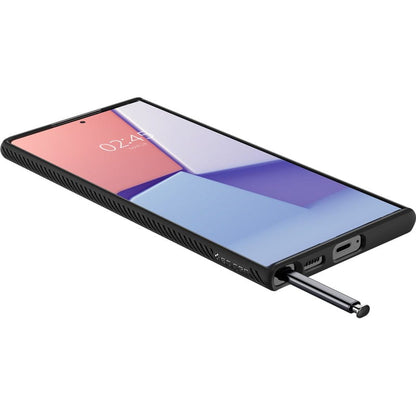 Spigen Liquid Air – dėklas Samsung Galaxy S22 Ultra (juodas)