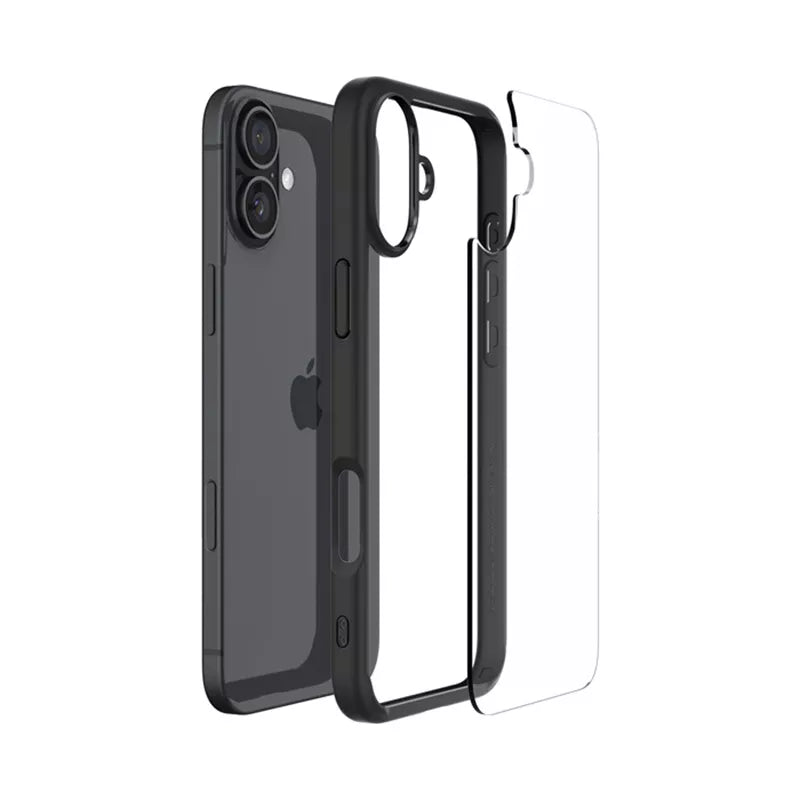 Spigen Ultra Hybrid – dėklas „iPhone 16 Plus“ (matinė juoda)
