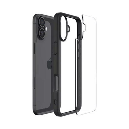 Spigen Ultra Hybrid – dėklas „iPhone 16 Plus“ (matinė juoda)