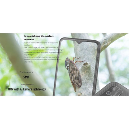 Energizer Ultimate U683S – išmanusis telefonas su 2GB RAM, 64GB vidine atmintimi, 6.82 colių ekranu, 4G LTE, Dual SIM, skirtas ES rinkai (juodos spalvos).