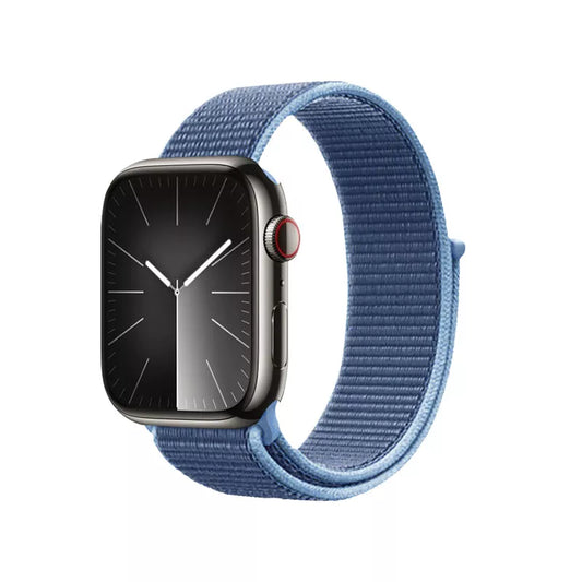 Crong Nylon – Sportinis dirželis, skirtas „Apple Watch“ 44/45/46/49 mm (vandenyno mėlyna)