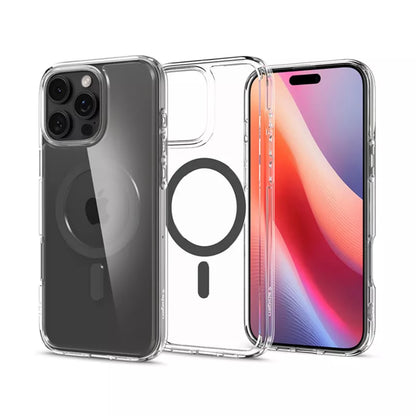 Spigen Ultra Hybrid Mag MagSafe – dėklas, skirtas iPhone 16 Pro Max (grafito spalvos)