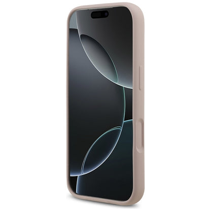 Karl Lagerfeld Silikoninis dėklas su Karl & Choupette žiedu MagSafe iPhone 17 Pro (rožinis)