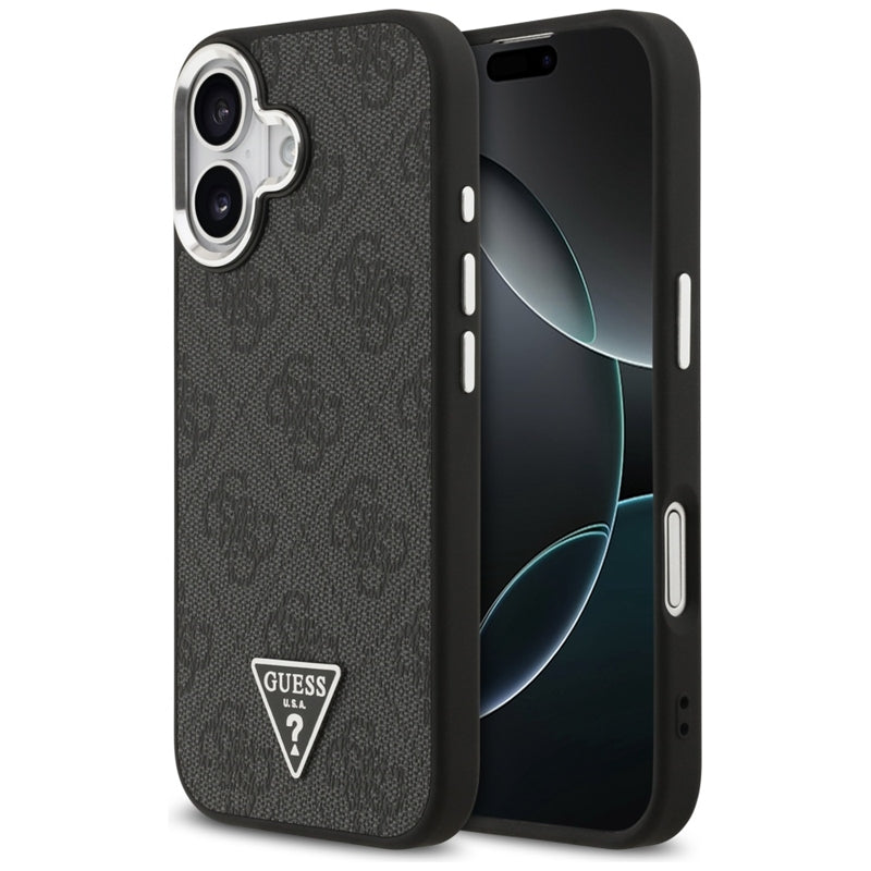 Guess 4G Triangle Logo MagSafe dėklas iPhone 17 (juodas)