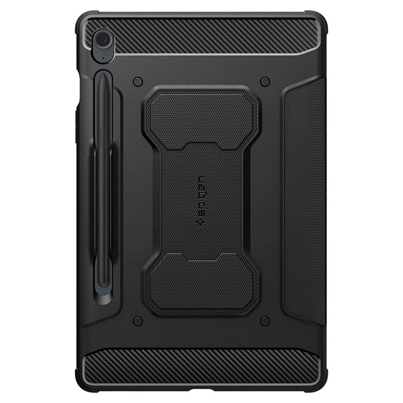Spigen Rugged Armor Pro - Dėklas, skirtas Samsung Galaxy Tab S10 Lite / Tab S9 FE 10.9" X400 / X406B / X510 / X516B (Juodas)