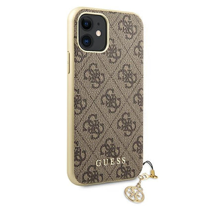 Guess 4G Charms kolekcija – dėklas, skirtas „iPhone 11“ (rudas)