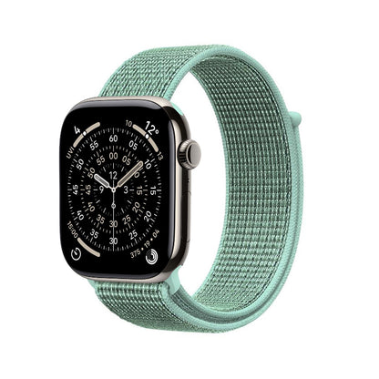 Crong Nailono sportinė apyrankė, skirta Apple Watch 38/40/41/42 mm (Atlantinis žalias)
