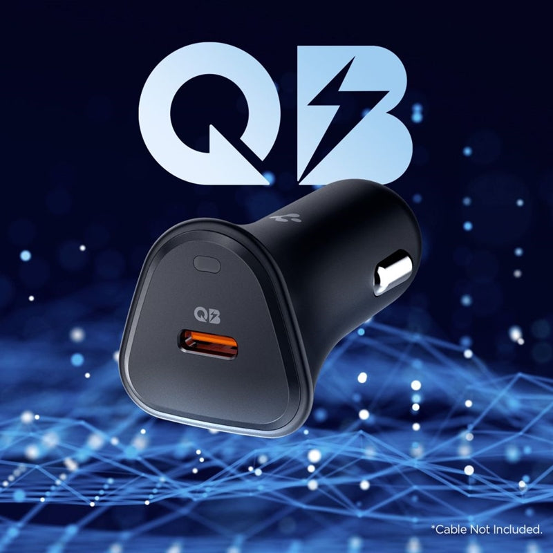 Spigen Essential EV301 - USB-C PD 3.0 PPS 30W automobilinis įkroviklis (juodas)