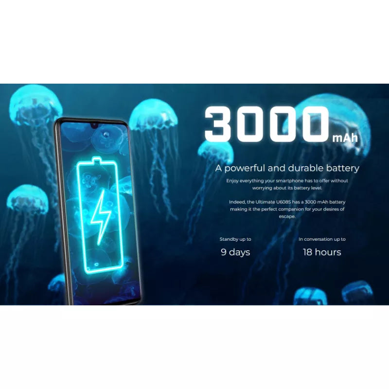 Energizer Ultimate U608S – išmanusis telefonas 2 GB RAM 32 GB 6,08 colio 4G Dual Sim ES (juodas)