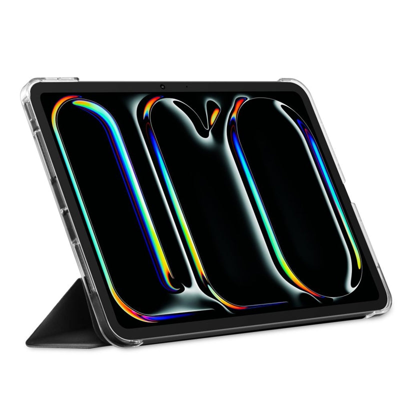 Spigen Liquid Air Folio – dėklas, skirtas iPad Pro 11" (M5, 2025 / M4, 2024) (juodas)