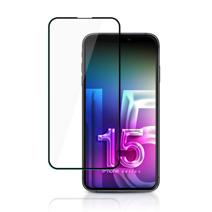 3mk HardGlass Max Lite – grūdintas stiklas „iPhone 15“ (juoda)