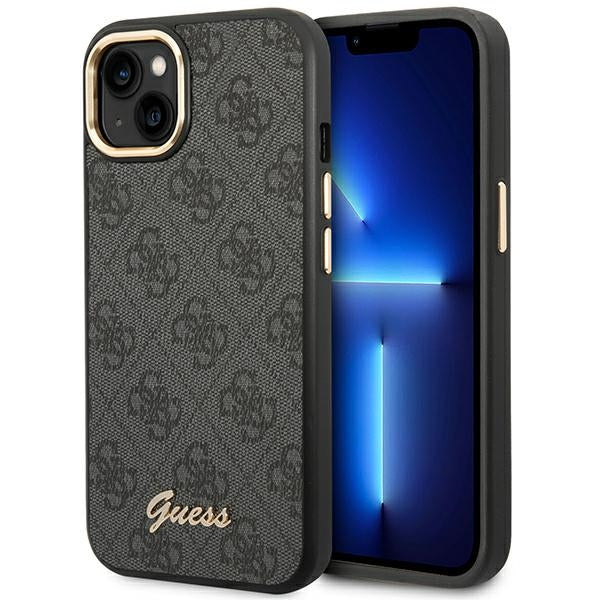 Guess 4G Metal Camera Outline dėklas – dėklas, skirtas iPhone 14 Plus (juodas)