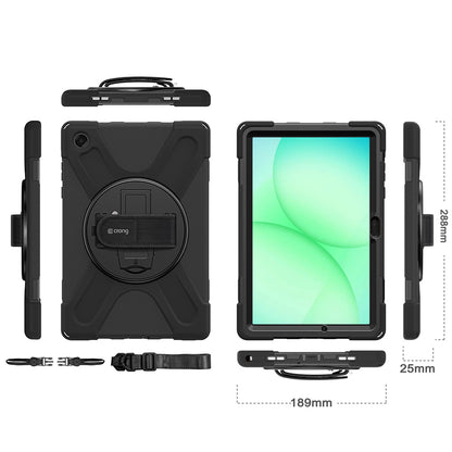 Crong Defender Plus – tvirtas dėklas Samsung Galaxy Tab A11+ 10.9" (juodas)