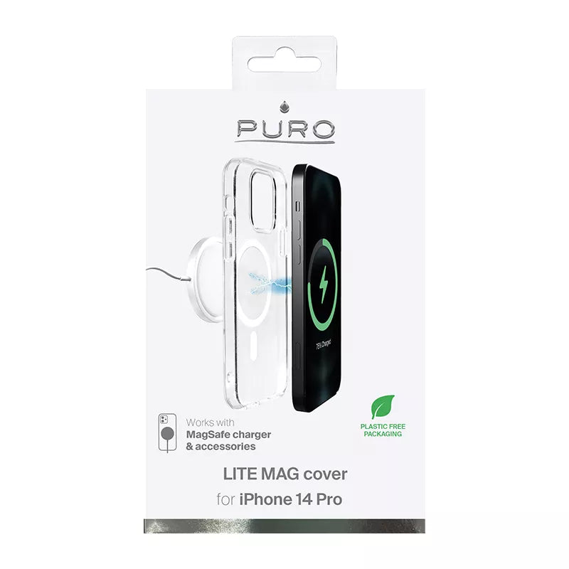 PURO LITEMAG - Dėklas "iPhone 14 Pro MagSafe" (skaidrus)