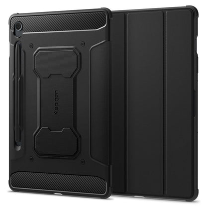 Spigen Rugged Armor Pro - Dėklas, skirtas Samsung Galaxy Tab S10 Lite / Tab S9 FE 10.9" X400 / X406B / X510 / X516B (Juodas)