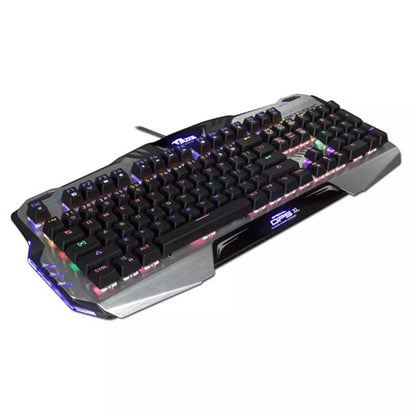 E-BLUE Mazer Mechanical 729 klaviatūra, žaidimų, juoda, laidinė (USB), JAV, mechaninė, apšviesta, mėlyni jungikliai