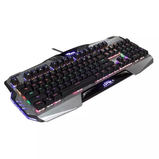 E-BLUE Mazer Mechanical 729 klaviatūra, žaidimų, juoda, laidinė (USB), JAV, mechaninė, apšviesta, mėlyni jungikliai