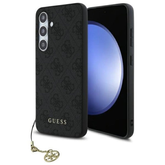 Guess 4G Charms kolekcija – dėklas Samsung Galaxy S24 FE (pilka)