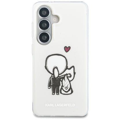 Karl Lagerfeld IML Karl & Choupette MagSafe - Samsung Galaxy S26 dėklas (skaidrus)