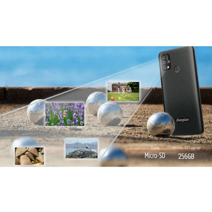 Energizer Ultimate U683S – išmanusis telefonas su 2GB RAM, 64GB vidine atmintimi, 6.82 colių ekranu, 4G LTE, Dual SIM, skirtas ES rinkai (juodos spalvos).