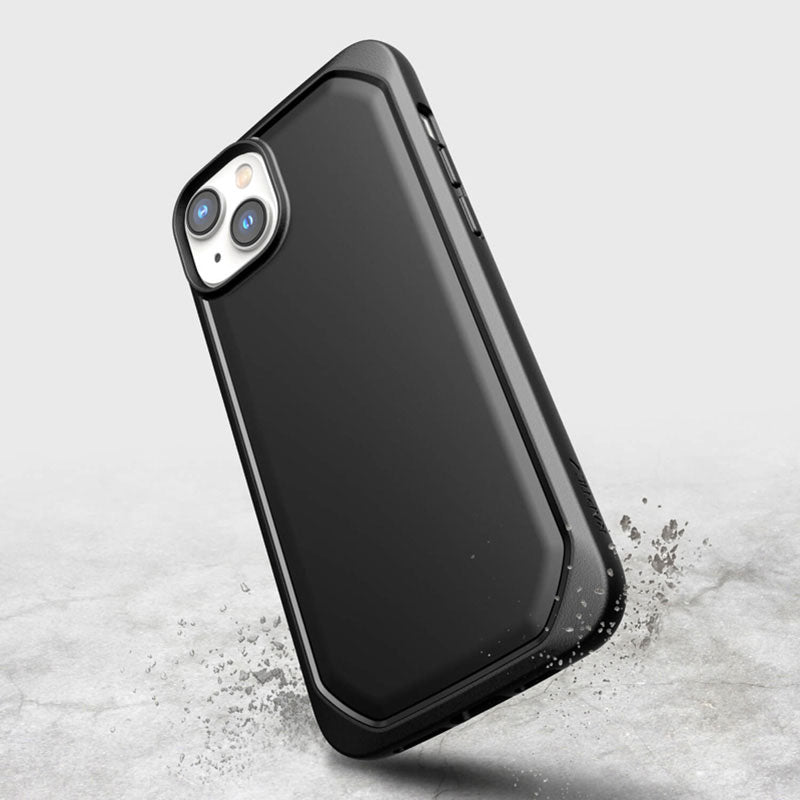 X-Doria Raptic Slim - Biologiškai skaidomas dėklas iPhone 14 Plus (juodas)