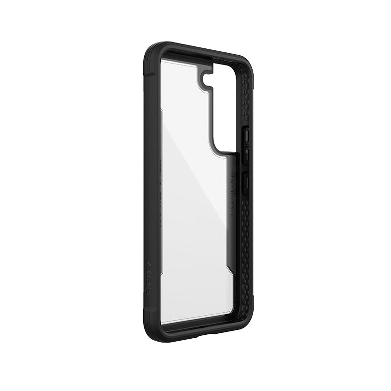 X-Doria Raptic Shield Pro – dėklas, skirtas „Samsung Galaxy S22 5G“ (su antibakterine apsauga) (juodas)