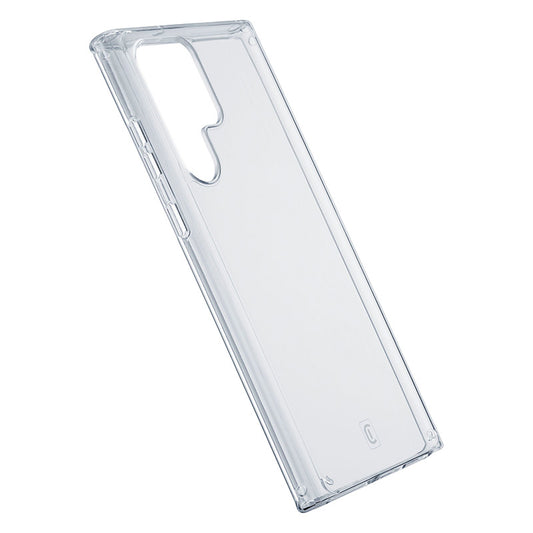 Cellularline Clear Strong – Samsung Galaxy S23 Ultra dėklas su antibakterine apsauga (skaidrus)