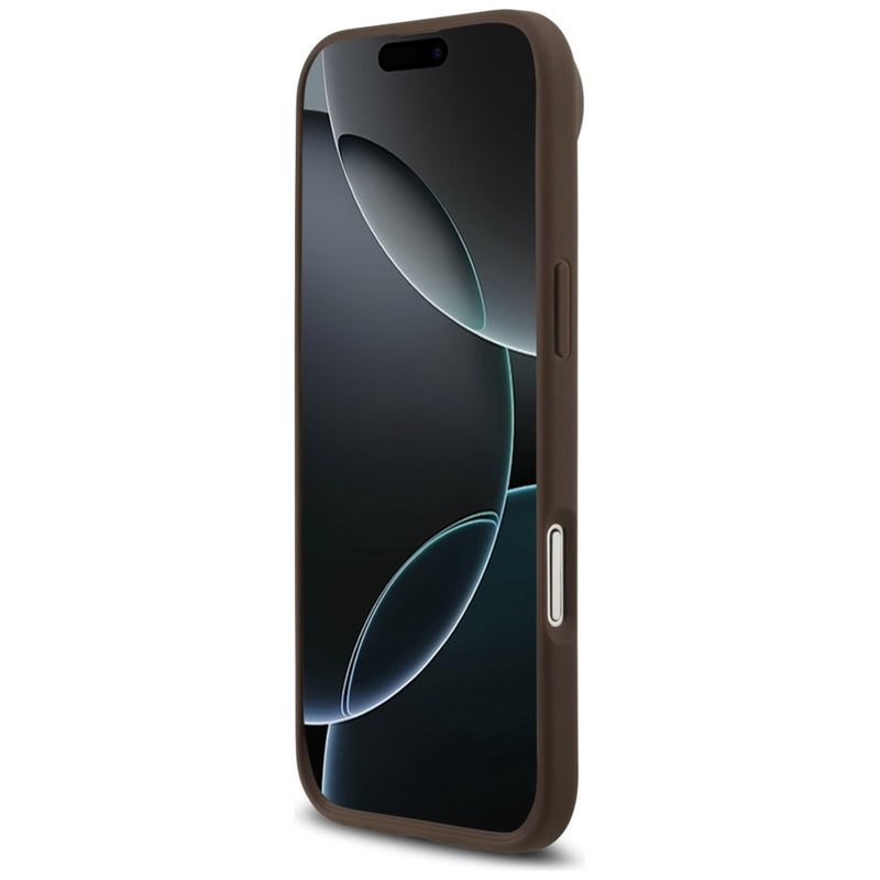 Guess 4G Circle Classic Logo MagSafe – Dėklas iPhone Air (Ruda)