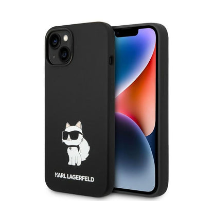 Karl Lagerfeld silikoninis NFT Choupette – dėklas, skirtas „iPhone 14 Plus“ (juodas)