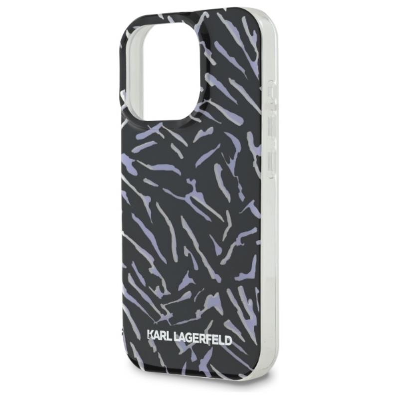 Karl Lagerfeld Zebra su virvele – dėklas, skirtas iPhone 16 Pro Max (violetinis)