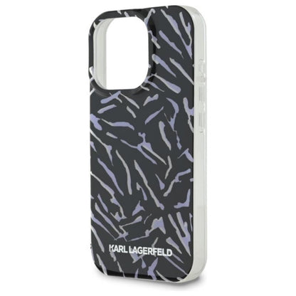 Karl Lagerfeld Zebra su virvele – dėklas, skirtas iPhone 16 Pro Max (violetinis)