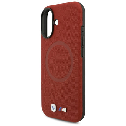 BMW M FW Metalinis Logotipas MagSafe dėklas iPhone 17 (raudonas)