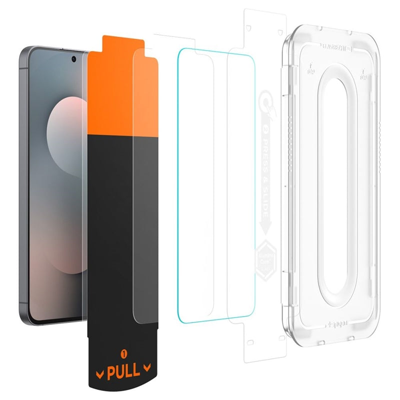 Spigen GLAS.TR EZ Fit Pro 2-Pack - Grūdintas stiklas, skirtas Samsung Galaxy S25 FE