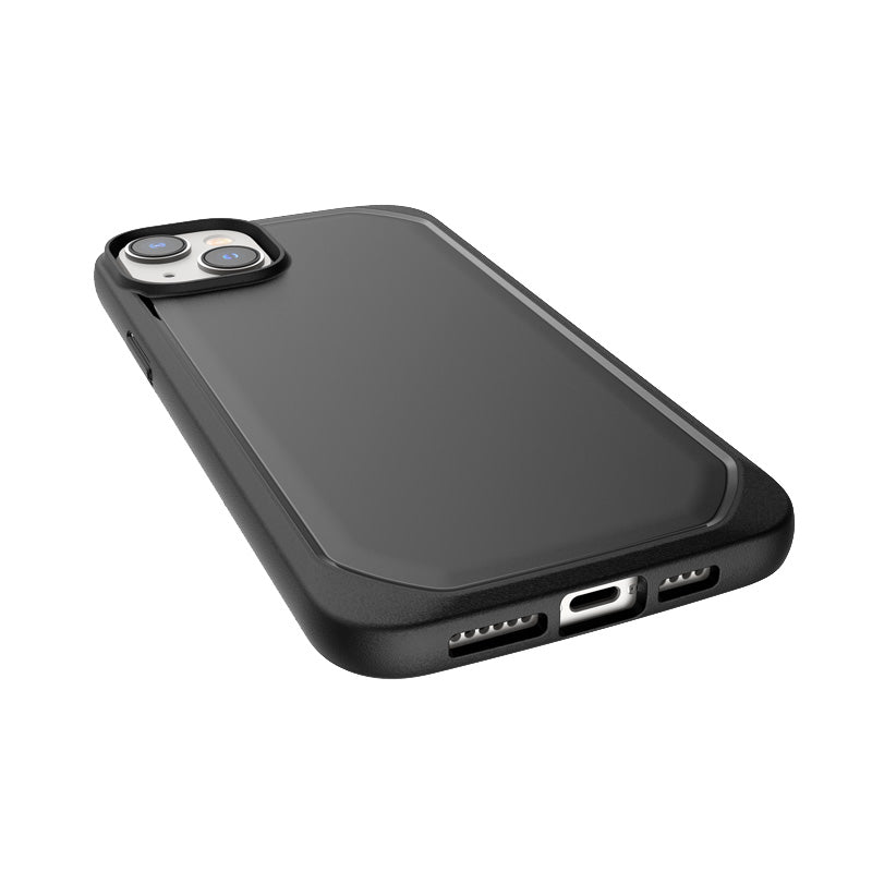 X-Doria Raptic Slim - Biologiškai skaidomas dėklas iPhone 14 Plus (juodas)