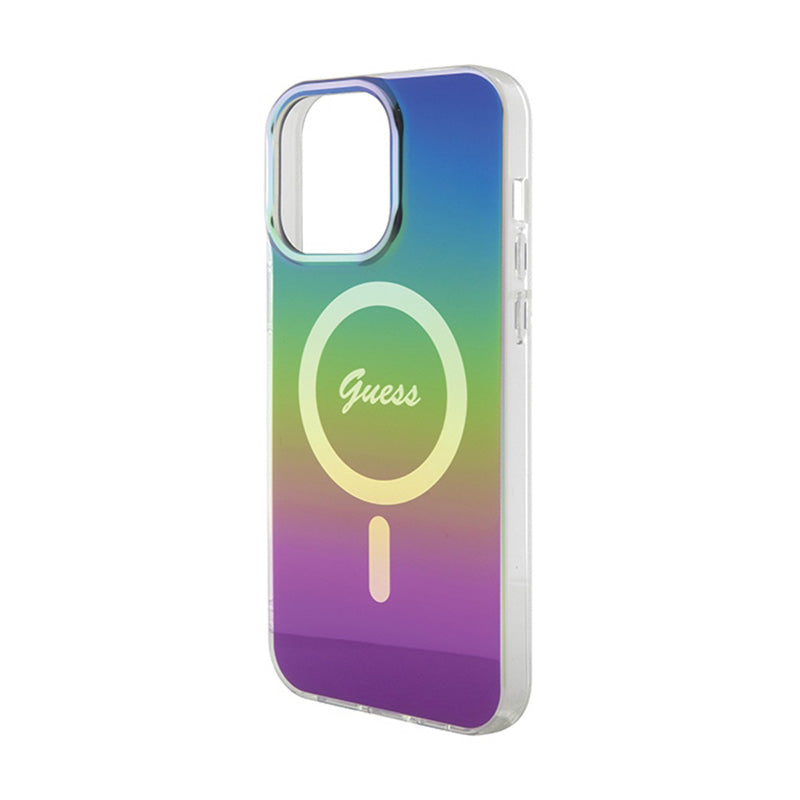 Guess IML Iridescent MagSafe – „iPhone 15 Max“ dėklas (spalva)