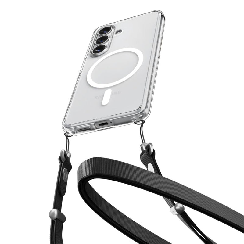 Spigen Ultra Hybrid Mag MagSafe dėklas Samsung Galaxy S26 (Skaidrus/Baltas)