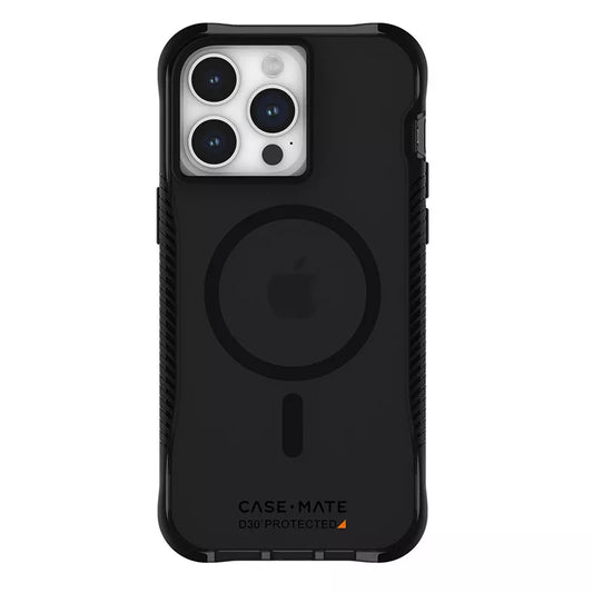 Case-Mate Tough Grip Plus D3O MagSafe - dėklas iPhone 15 Pro Max (dūmų/juodas)