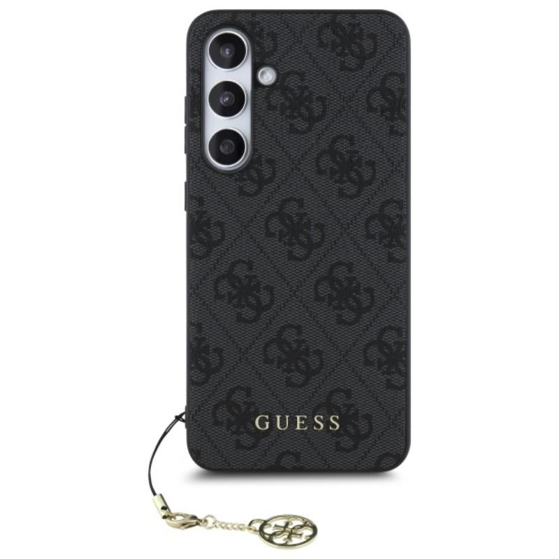 Guess 4G Charms kolekcija – dėklas Samsung Galaxy S24 FE (pilka)