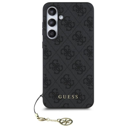 Guess 4G Charms kolekcija – dėklas Samsung Galaxy S24 FE (pilka)
