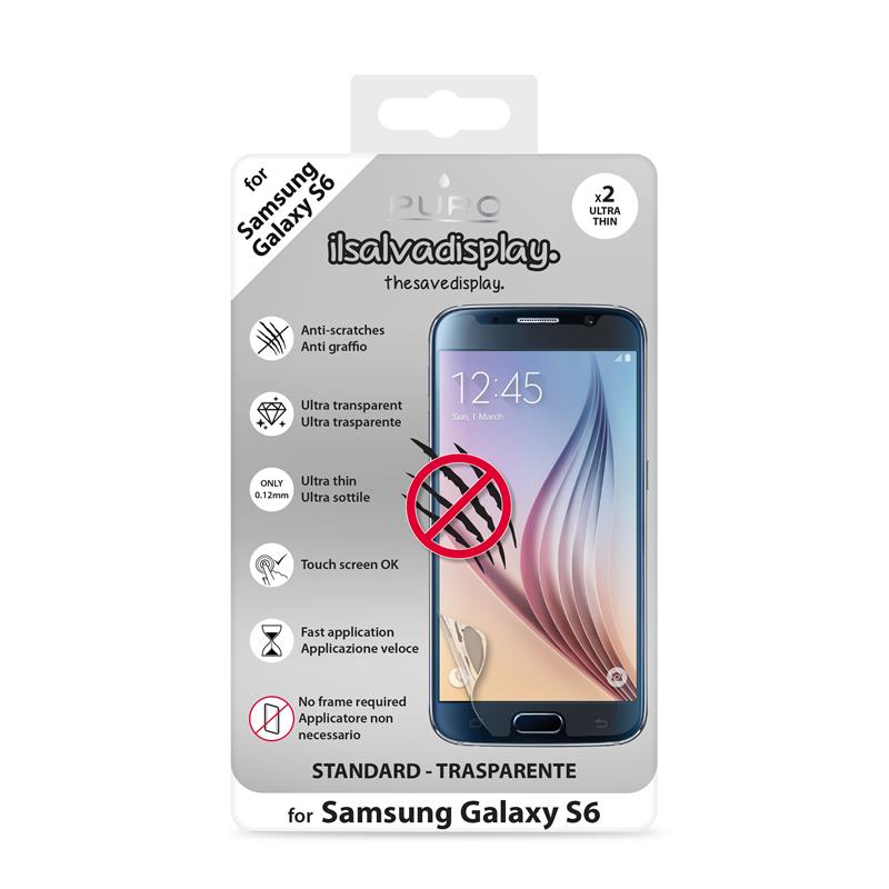 PURO Dvi ekrano plėvelės - Samsung Galaxy S6